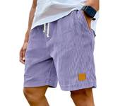 Novedad de verano para hombre, pantalones cortos de pana, pantalones cortos holgados con bordado de logotipo, pantalones cortos informales para hombre, pantalones cortos deportivos con cintura elástica