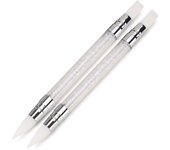 Dual-ended Nail Art Silicone Sculpture Pen 3D Carving Tool for DIY Glitter Powder Manicure Application