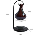 Ceramic Essential Oil Burner Melt Gift Furnace Warmer Tealight Candles Holder Diffuser for Living Room Housewarming Home Decor