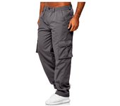 Pantalones cargo para hombre, Pantalón recto informal, otoño