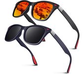 Gafas de Sol Hombre Mujer Polarizadas Ligeras TR90 Clásicas Rectangulares Protección UV400 Conducir Pesca Gafas