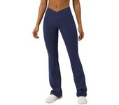 Women's Flare Pants Skinny Slim Blue Leggings Female Trousers Korean Fashion 90s Harajuku Chic and Elegant Comfortable Stretch G