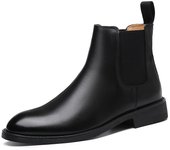 Chelsea botas de cuero genuino otoño e invierno botas de los hombres británicos