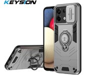 KEYSION Shockproof Case for Redmi Note 13 Pro 5G 13 4G Slide Camera Protection Ring Phone Cover for for Xiaomi POCO M6 X6 Pro 5G