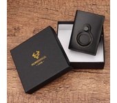 Cowhide Leather Men's Wallet RFID Blocking Protect Cardholder Automatic Card Case for Women with AirTag Holder