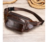 Bolsa de piel de oveja para hombre, Bolsa de piel de oveja para hombre para teléfono móvil, cuero genuino, bolsa crossbody, multifuncional, deportes y ocio, bolsa de pecho crossbody