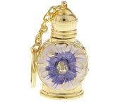 Metal Arabian Style Fragrance Bottle Empty Cosmetics Container Essential Oil Dropper Bottle Perfume Bottle Pendant Keychain