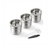 3PCS Reusable Capsule for Espresso Refillable Pods Stainless Steel Coffee Filter Pod for Illy X7/Illy Y3/Illy Y5