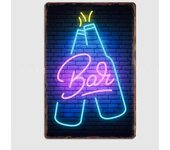 Neon Beer Bar Vintage Posters Metal Sign Cinema Kitchen Printing Room Wall Decor Tin Home Decoration