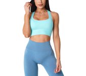 Sujetador Deportivo Mujer NVGTN Ignite Sin Costuras de Spandex Elástico Transpirable Mejora la Forma de los Pechos para Fitness y Deportes de Ocio Ropa Interior
