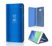 For Huawei Mate 10 Plated Mirror Surface View Leather Stand Cover