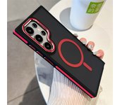 Matte Magnetic Case Samsung Galaxy S24 S22 S25 Ultra Plus S23 FE For Magsafe Wireless Charging Shockproof Cover