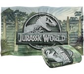 Jurassic World Fence Logo Silky Touch Super Soft Throw Blanket