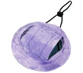 Cute Adjustable Cat Dog Sunshade Hat Elegant Funny Pet Sun Hat with Ear Hole Tie-dyed Style Cat Baseball Cap Outdoor Hiking