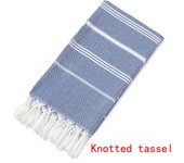 1 Pack Turkish Beach Towel (100x180 cm), 100% Cotton, Quick-Dry Absorbent Beach Blanket, Lightweight and Sand-Free for Travel and Pool (Blue)