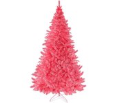 Prextex Árbol de Navidad Rosa de 120 cm – Abeto Navidad Artificial Premium de 320 Puntas, Articulado – Árbol de Navidad Frondoso Rosa, Ligero y Fácil de Montar con Base Metálica