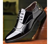Zapatos de cuero formales de negocios de estilo británico de primavera y verano para hombres zapatos casuales transpirables