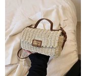 Straw Woven Bag, Women's New Woven Beach Bag, Handmade Woven Bag, Handbag, Women's Commuting Shoulder Bag, Crossbody Bag