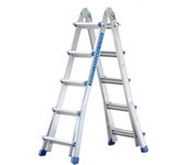 Escalera Articulada Plegable Telescópica Multifunción Aluminio 4x5 Escalones 5,10m