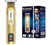 kemei 1760 cordless professional hair clipper for men grooming beard hair trimmer electric edge hair cut machine rechargeable