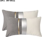 ANUMEI Pack of 2 Luxury Velvet Cushion Cover 45x45cm 30x50cm Home Decor Pillow Case Decorative Sofa Pillows Cover Design Grey