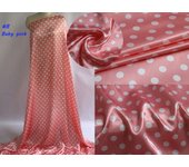1 meter X 1.48 meter Polka Dots Fabric Satin Charmeuse Soft Lining Scarf Diy Tissu
