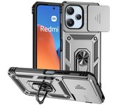 Full Cover For Xiaomi Redmi 12 5G Case For Redmi 12 5G Bumper Push Window Magnetic Phone Holder Back Case For Redmi 12 5G Case