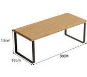 Estante organizador de armario, estante para especias de cocina, apilable, estante de almacenamiento de armario, fregadero, despensa, baño, natural, metal, estantes escalonados