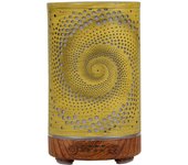 100ml electric humidifier essential oil aromatherapy diffuser golden paint rotating dot graphic office bedroom 7-color lamp