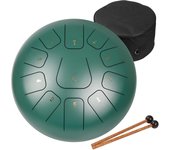 Tambor de Lengua de Acero 12 Pulgadas 30cm 11 Notas C Chiave,Instrumento de Percusión Tambor de Mano para Niño con Mazos y Bolsa de Transporte(Bronce)