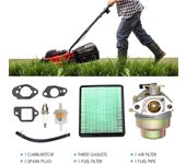Kit de carburador de cortacésped con filtro de aire, placa de repuesto para Honda GCV135,GCV160,GC135,GC160, HRB216,HRT216