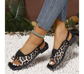 Sandalias Planas Para Mujer Nueva Cubierta Del Dedo Del Pie Cabeza Cuadrada Casual Sandalias Romanas Elásticas