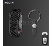 ABS Carbon Fiber Style Car Key Case Cover Shell Fob For Audi A3 A4 A5 C5 C6 8P 8L B6 B7 B8 Q3 Q5 Q7 A6 A7 4M 8S B9 A8 Q8 C8 TT