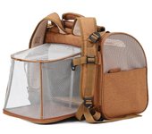Creative Expandable Cat Bag Breathable Large Space Pet Carrier Backpack Convenient Small Dog Backpack for Outdoor Use