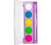 Paleta fluorescente UV para pintura facial Crema soluble en agua para pintura facial corporal Paleta para maquillaje escénico