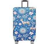 Funda de equipaje de tela elástica, Protector de maleta, funda antipolvo para equipaje, adecuada para maleta de 18-32 pulgadas, organizador de viaje