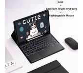For Samsung Tab S6 lite 10.4 Backlight Keyboard Case Mouse Bluetooth Wireless Spanish Keyboard Magnetic Funda P610/P615/P613