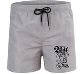 Pantalones cortos transpirables para playa, bañadores informales a la moda para tabla de Surf, bóxer de secado rápido con cordón, 3 puntos, 2pac