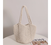 Vintage Straw Woven Bag for Women Handbags Rattan Crochet Shoulder Bag Korean Casual Commute Bag Summer Beach Tote Bag Vacation