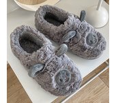 Zapatillas de algodón para mujer, invierno, linda ovejita, interior, hogar, pareja, hogar, lana de cordero, zapatillas cálidas, invierno para hombre