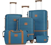 Joyway Juego de Maletas, Juego de 5 Piezas Trolley de Viaje, Maleta de Cabina Gran Espacio, Rodillo de 360 ° , Cerradura TSA y Interior Compartimentado Incluidas 1 Bandolera y 1 Bolsa