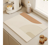 Estera de secado de vajilla, almohadilla de drenaje suave, antideslizante, súper absorbente, resistente al desgaste, tapete para máquina de café, mesa de cocina, decoración de patio