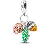 Red Wine and Wine Glass Charms Pendant 925 Silver Sunflower Beads Fit Original Bracelets Necklace Birthday Party Gift Jewelry