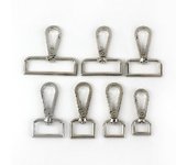 10 Bolsas De 16 - 50 Mm De Hebillas Metálicas Collar De Perro Portaequipajes Hebillas De Langosta Giratorias Desencadenantes Gan