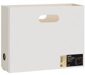 New Plastic File Box Large Capacity Stationery Supplies A4 Storage Box Foldable Document Organizer Box