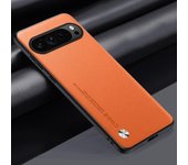 Caja de cuero de lujo de la PU para Google Pixel 9 Pro XL contraportada caja del teléfono de protección de silicona para Google