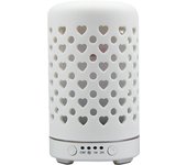 100ml ultrasonic humidifier ceramic material love round hole essential oil aromatherapy diffuser atomizing cold mist 7color lamp