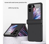PU Cuero Bisagras Película de cáscara Todo incluido Carcasa del teléfono móvil OPPO Find N2 Flip 5G Funda protectora