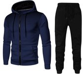 Traje deportivo de lunares para hombre y mujer, Sudadera con capucha y pantalones de chándal de terciopelo, Color sólido, otoño e invierno, 2024