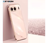 KEYSION Luxury Plating Case for OnePlus Nord 4 Soft TPU Silicone Square Shockproof Phone Back Cover for OnePlus Nord 4